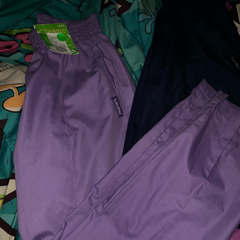 Scrub pants lavender(XS) navy (XXSP)